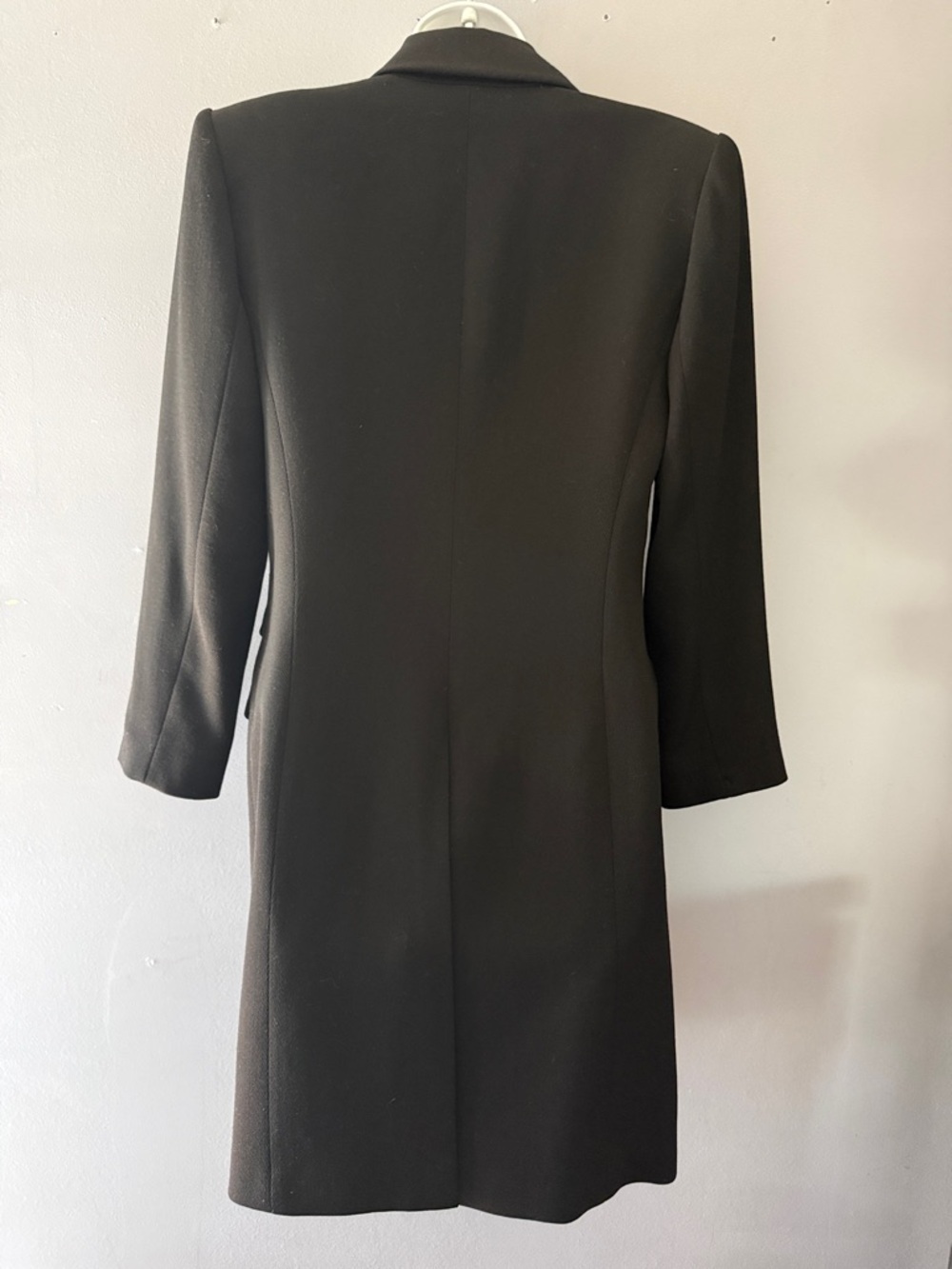 Linda Allard Ellen Tracy Women' s 100% Wool Blazer Double Breasted Brown Size 8 - Picture 2 of 11